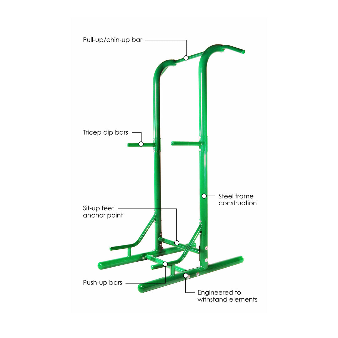 Stamina Products Outdoor Multi Use Strength Training Tower, Green (Open Box)