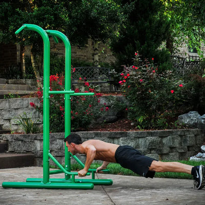 Stamina Products Outdoor Fitness Multi Use Strength Training Power Tower, Green - VMInnovations