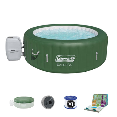 Coleman SaluSpa 6 Person Inflatable Spa + Water Softening Kit - VMInnovations