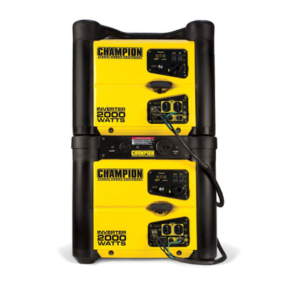 Champion 2000 Watt Portable Gasoline Power Generator w/Cover and Storm Shield