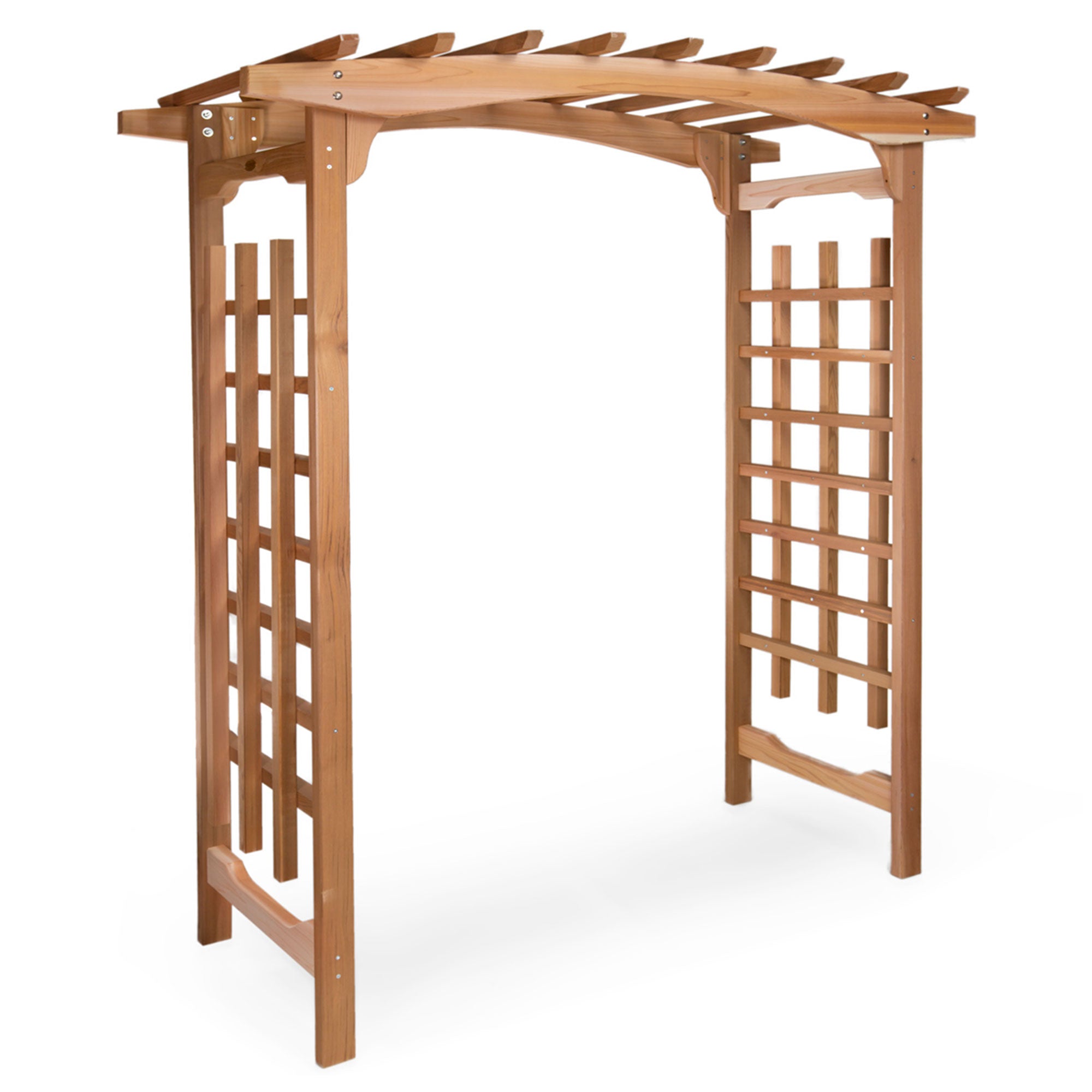 All Things Cedar PA96 Backyard Garden Wooden Archway Pagoda Arbor (Used)