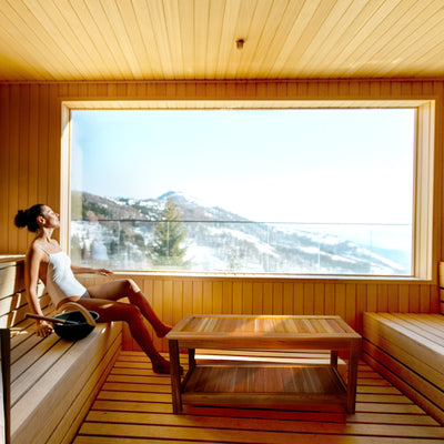 All Things Cedar 44” Deluxe Wood Sauna Bench, Indoor Outdoor Seating (For Parts) - VMInnovations