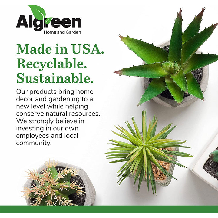 Algreen Acerra Weather Resistant Recycled Composite Vase Planter, Rust (OpenBox) - VMInnovations