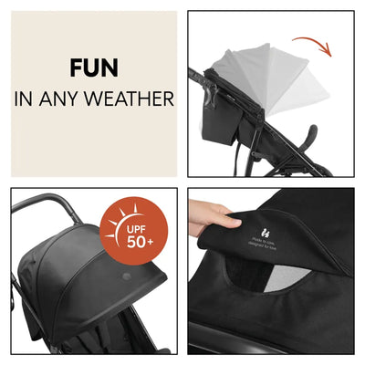hauck Stroller Rapid 3 Air Reclining Seat, Compact Stroller, Air Tires(Open Box) - VMInnovations