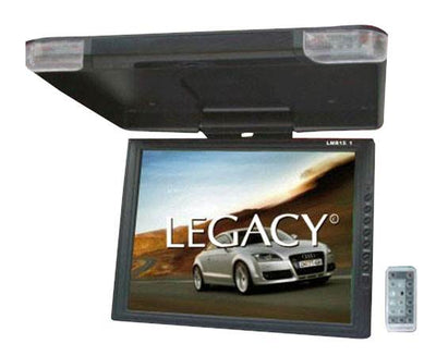 LEGACY 15" LCD TFT Car/SUV/TRUCK Flip Down Roof Mount Monitor TV IR (For Parts)