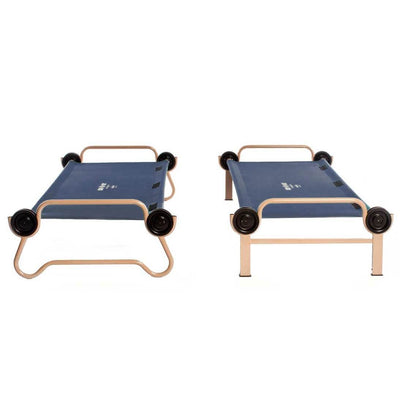 Disc-O-Bed Large Cam-O-Bunk Bunked Double Cot + No Slip Foot Pads