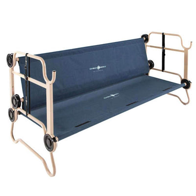 Disc-O-Bed Large Cam-O-Bunk Double Cot + 3 Shelf 6 Compartment Hanging Cabinet