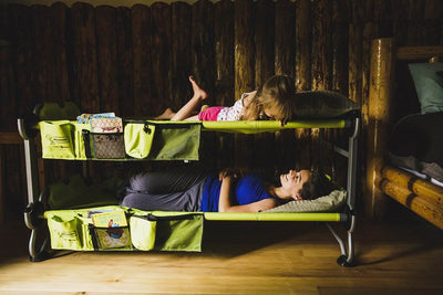 Disc-O-Bed Youth Kid-O-Bunk Benchable Bunk Double Cot w/ No Slip Pads (4 Pack)