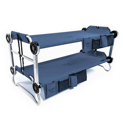 Disc-O-Bed Youth Kid-O-Bunk Benchable Bunk Double Cot w/ No Slip Pads (4 Pack)