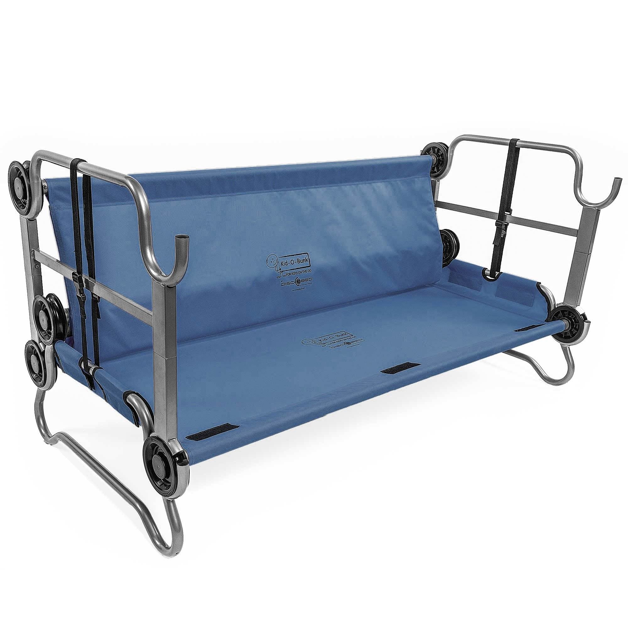 Disc-O-Bed Youth Kid-O-Bunk Benchable Bunk Double Cot w/ No Slip Pads (4 Pack)