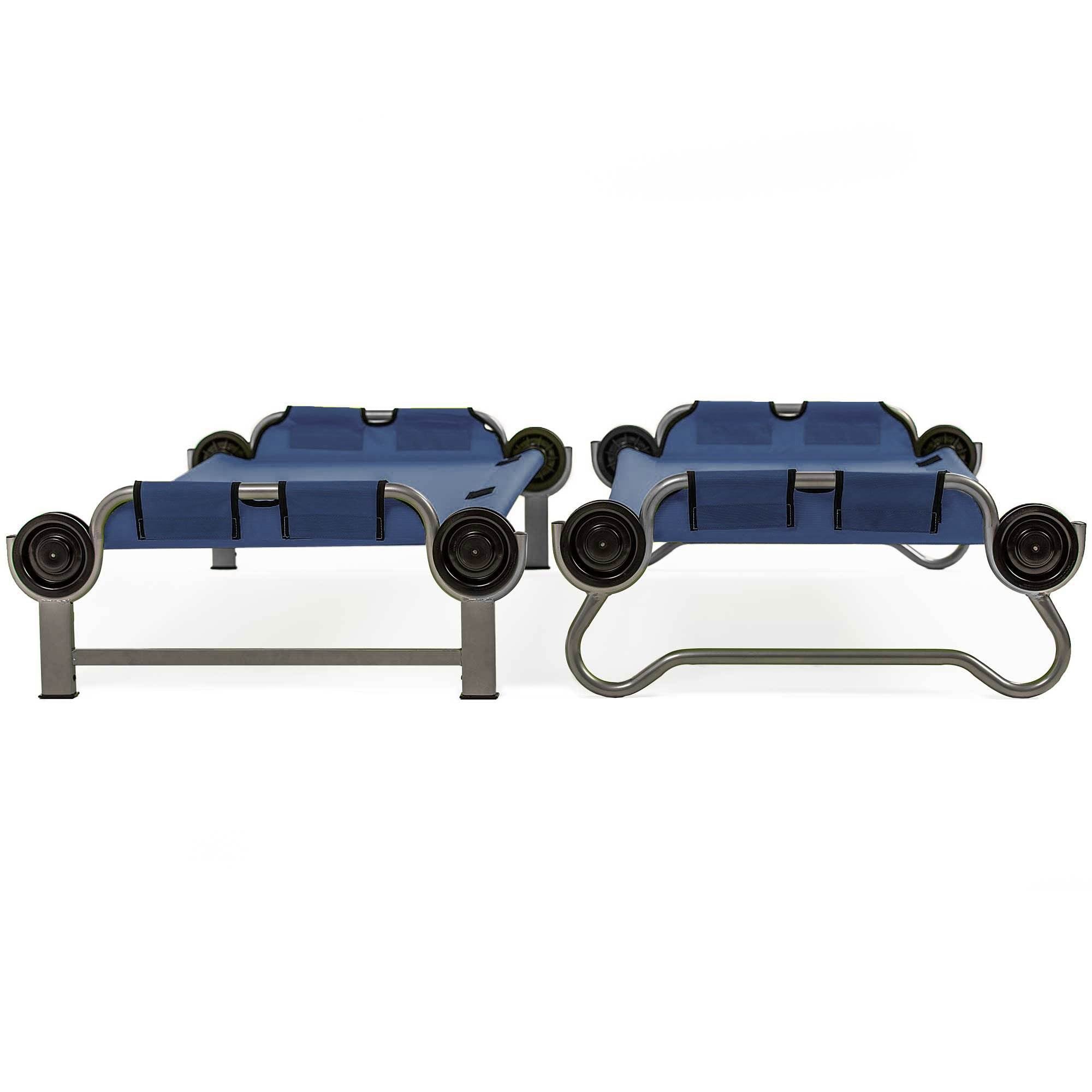 Disc-O-Bed Youth Kid-O-Bunk Benchable Bunk Double Cot w/ No Slip Pads (4 Pack)