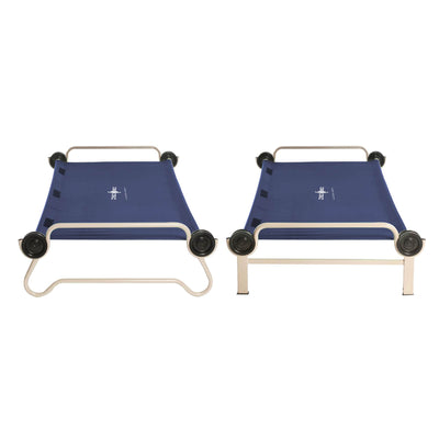 Disc-O-Bed XL Cam-O-Bunk Double Cot + No Slip Foot Pads (4 pack)