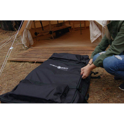 Disc-O-Bed XL Cam-O-Bunk Bunked Double Cot + 2XL Roller Wheel Duffel Bag - VMInnovations