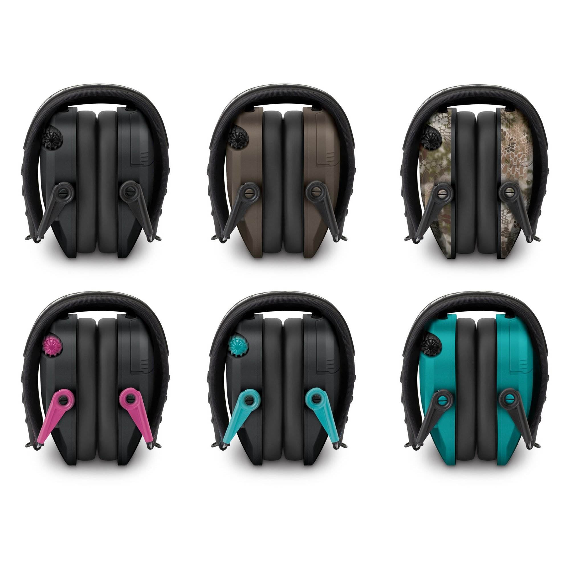 Walker's Razor Slim Shooter Carbon Electronic Hearing Protection Earmuff w/ Case