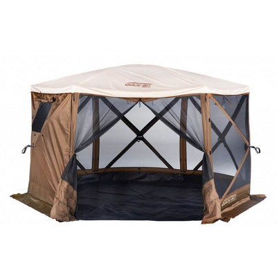 Clam Quick Set Escape Sky Camper Portable Gazebo Canopy Shelter w/ Floor(2 Pack) - VMInnovations