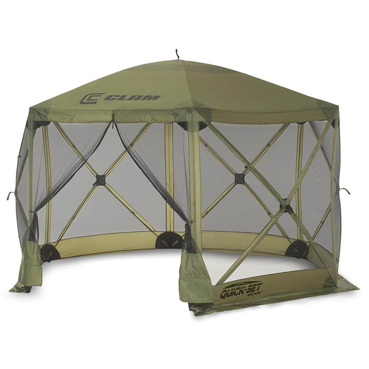 Clam Quick Set Escape Portable Canopy Shelter with Wind and Sun Panels (6 pack)