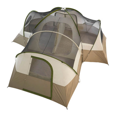 Wenzel Mammoth 16-Person Dome Camping Tent w/ Insta-Bed Queen Mattress with Pump - VMInnovations