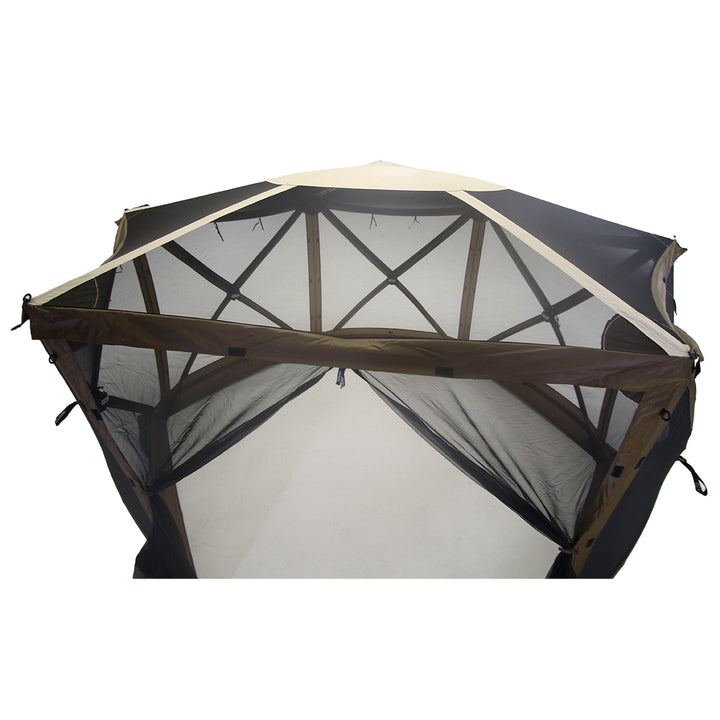 Clam Quick Set Escape Sky Screen Portable Gazebo, Wind and Sun Panel, Rain Fly