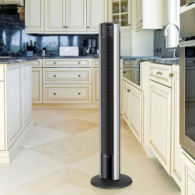 Lasko XtraAir 48 Inch Standing Tower Home Fan Air Ionizer with Remote Control