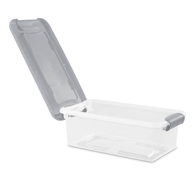 Sterilite 6 Quart Latching Box Plastic Stackable Storage Container Bin (24 Pack)
