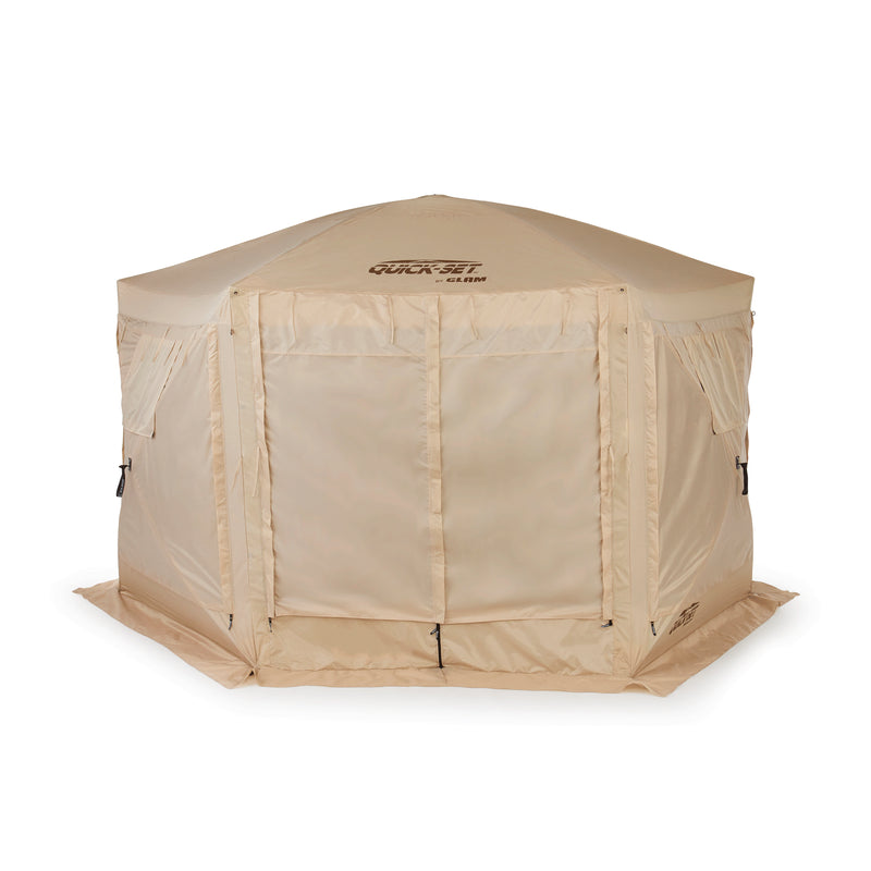 Clam Quick Set Pavilion Portable Canopy + 150 x 150 Inch Floor Tarp Attachment