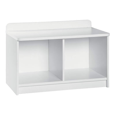 ClosetMaid Cubeical 149400 Heavy Duty Wood 2-Cube Storage Bench, White (2 Pack) - VMInnovations