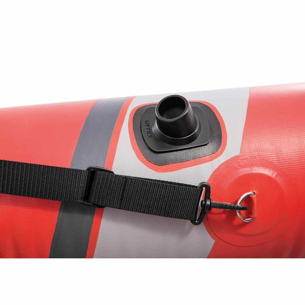 Intex Excursion Pro 2 Person Inflatable Kayak Set w/ 2 Moxie Life Jackets, M/L