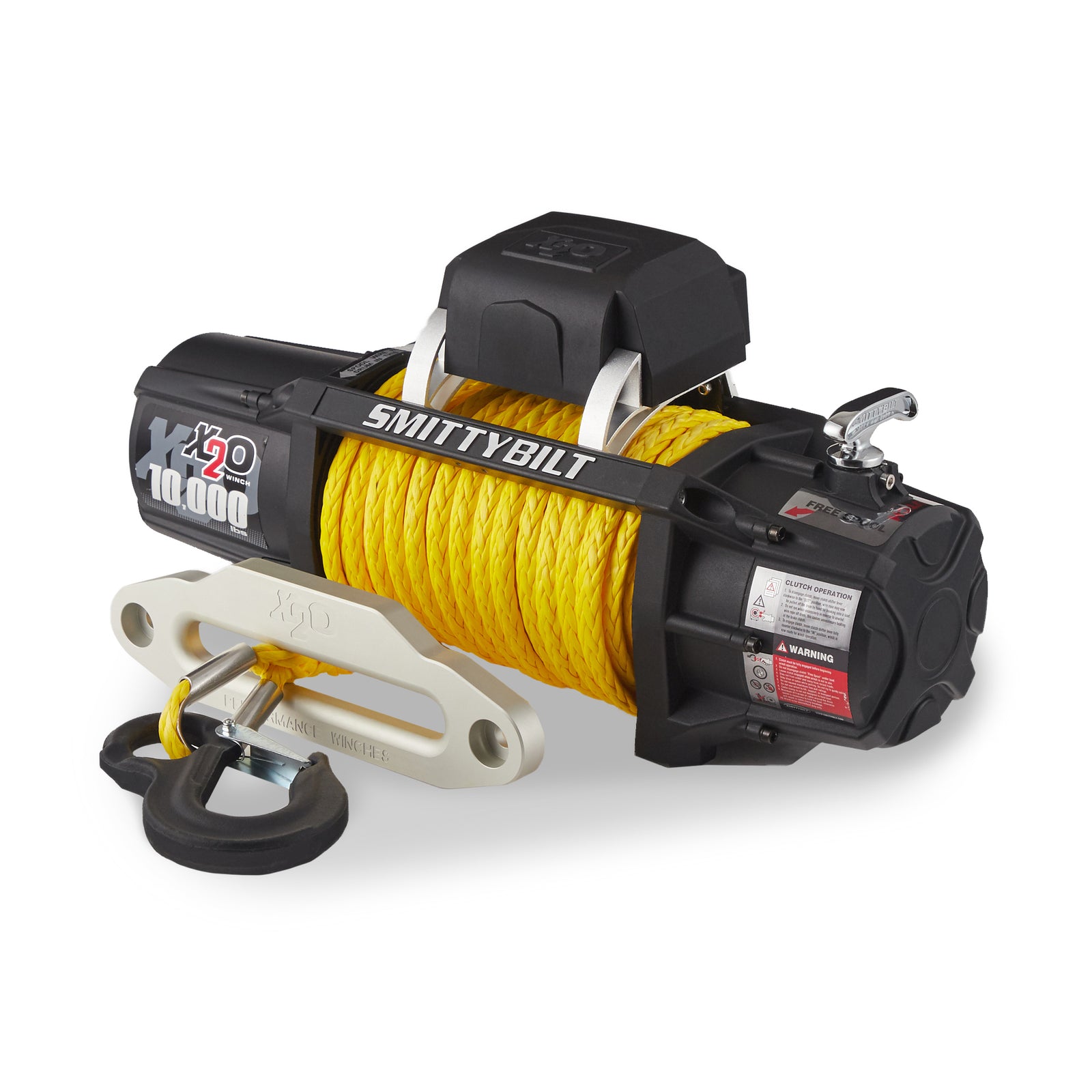 Smittybilt 98510Y X2O Gen2 10,000 Pound Wireless Waterproof Synthetic Rope Winch - VMInnovations