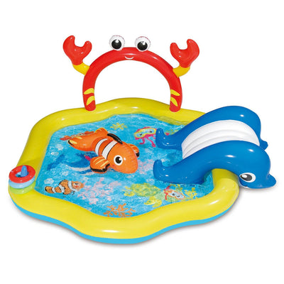 Summer Waves 8.41ft x 6.25in x 50in Inflatable Jungle & Sea Pool Play Centers