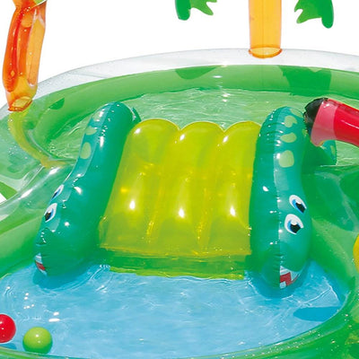Summer Waves 8.41ft x 6.25in x 50in Inflatable Jungle & Sea Pool Play Centers