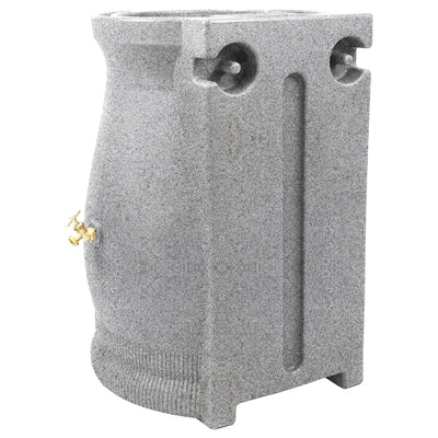 Good Ideas Rain Wizard 50 Gallon Plastic Rain Barrel Urn, Light Granite (3 Pack)