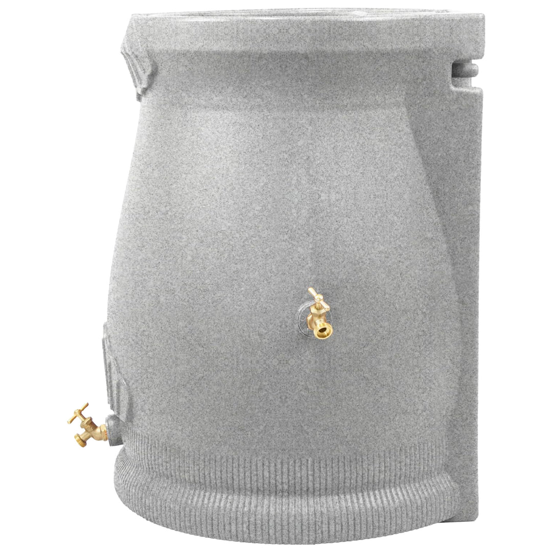 Good Ideas Rain Wizard 50 Gallon Plastic Rain Barrel Urn, Light Granite (4 Pack)