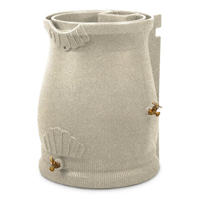 Good Ideas RWURN50-SAN 50 Gallon Rain Water Saver Wizard Barrel Urn, Sandstone