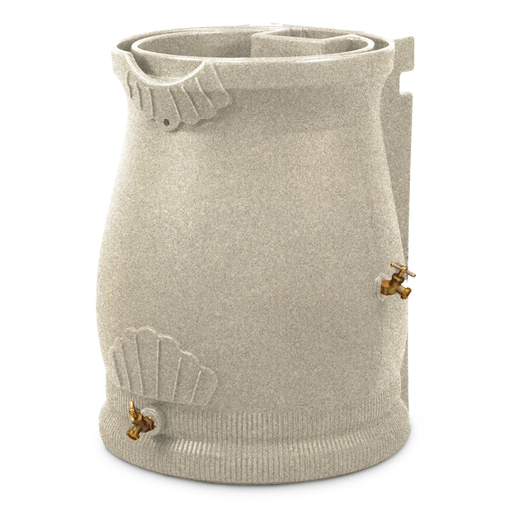Good Ideas RWURN50-SAN 50 Gallon Rain Water Saver Wizard Barrel Urn, Sandstone