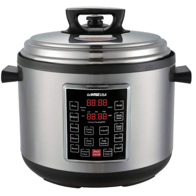 GoWise 14-Quart 4th-Generation Stainless Steel Pressure Cooker (Open Box) - VMInnovations