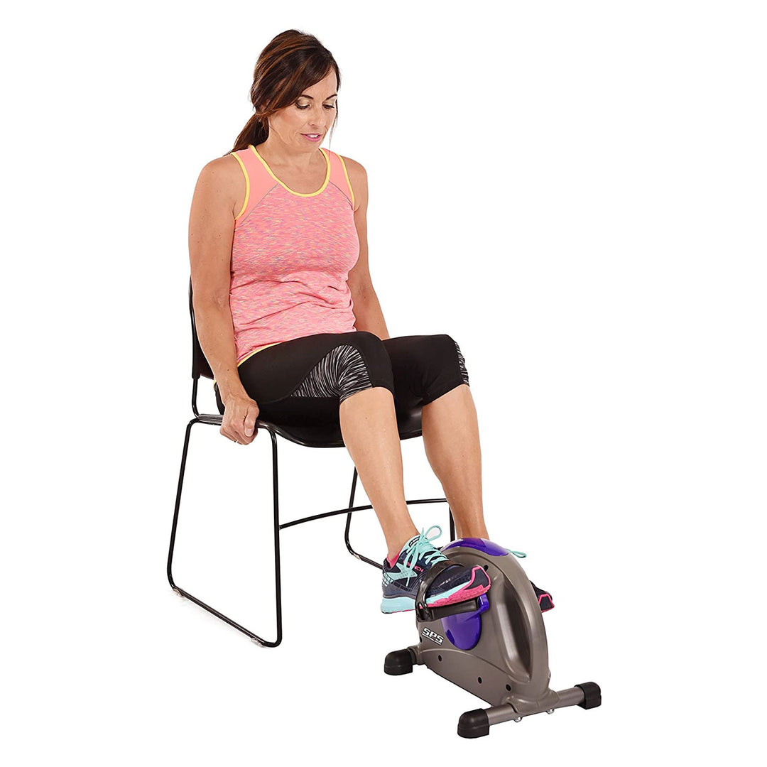 Stamina Products Mini Stationary Under Desk Exercise Bike, Purple (Used) - VMInnovations
