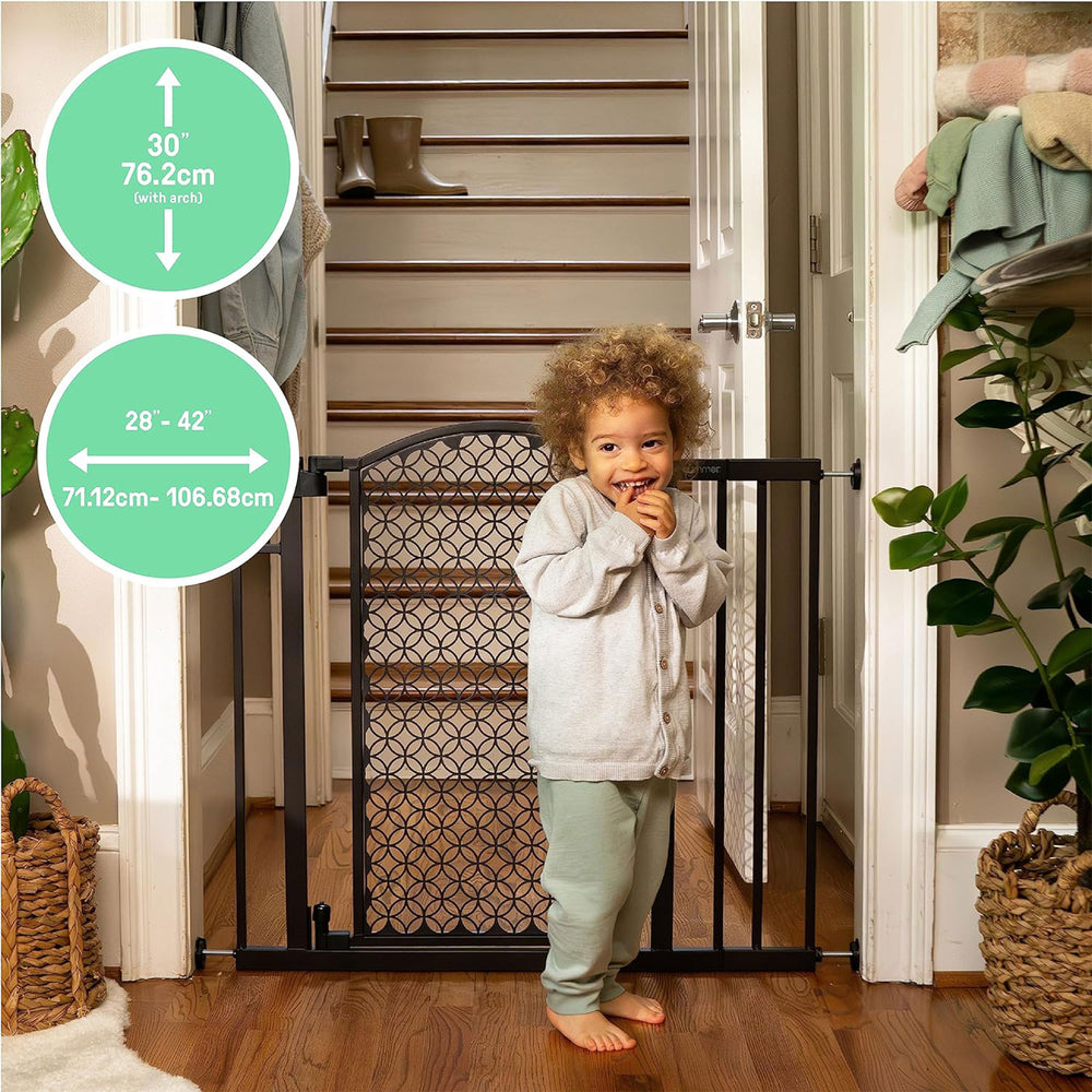Summer Union Arch 28 to 42 Inch Pressure Mount Baby & Pet Safety Gate (Used) - VMInnovations