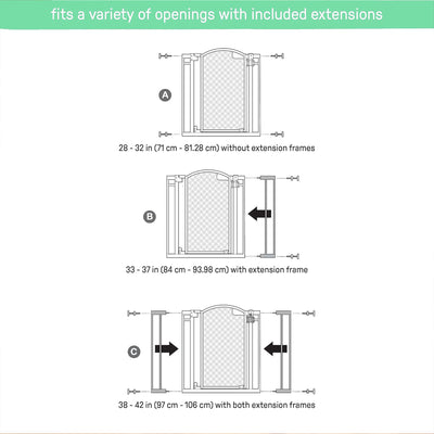 Summer Infant Union Arch 28 to 42in Pressure Mount Baby Safety Gate (Open Box)