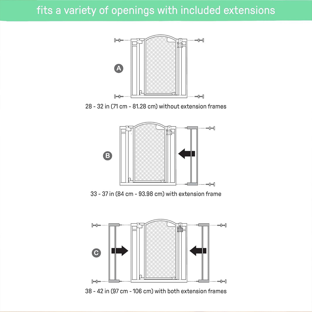 Summer Union Arch 28 to 42 Inch Pressure Mount Baby & Pet Safety Gate(For Parts)