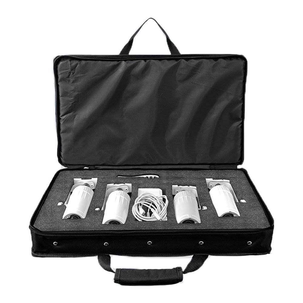 Chauvet DJ EZ Pin 4 Pack Spot Stage Lighting + Fog Machine + Fog Smoke Juice - VMInnovations
