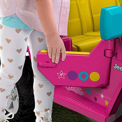 Fisher-Price Power Wheels Barbie Jeep with Music and Power Lock Brakes (Used) - VMInnovations
