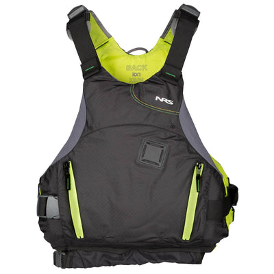 NRS Ion PFD Coast Guard Certified Adult Life Jacket, Black & Green, L/XL (Used)