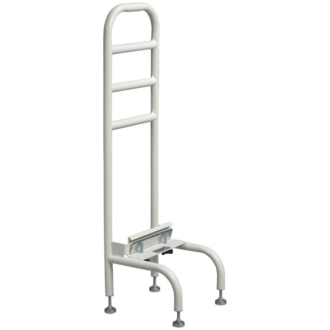 Drive Medical 15065R-1 Adjustable Height Steel Tube Home Bed Side Helper, White