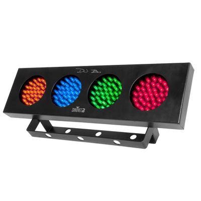 Chauvet DJ Hurricane Smoke Fog Machine + LED Wash Effect Light Strip (2 Pack)