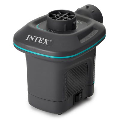 Intex Splash N Chill Island Inflatable Pool Float Lounger w/ Quick Fill Air Pump - VMInnovations