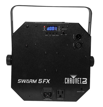 Chauvet DJ SWARM 5FX RGBAW LED Derby Strobe Effect + Light Stand + Fog Machine