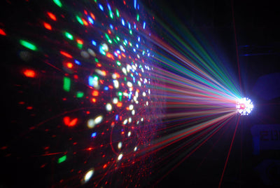 Chauvet DJ SWARM 5FX RGBAW LED Derby Strobe Effect + Light Stand + Fog Machine