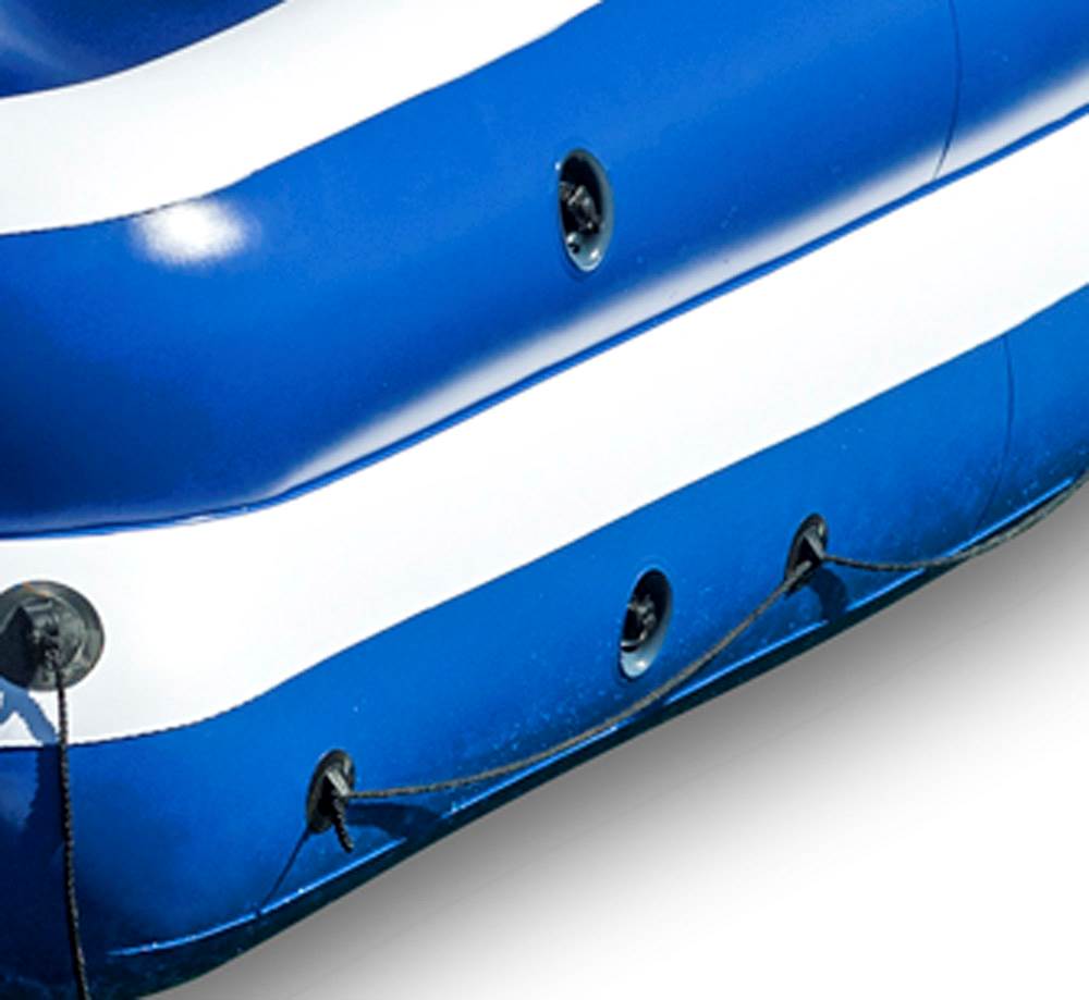 Intex Oasis Island Inflatable Giant 5 Person Lake Lounge w/ AC Electric Air Pump - VMInnovations