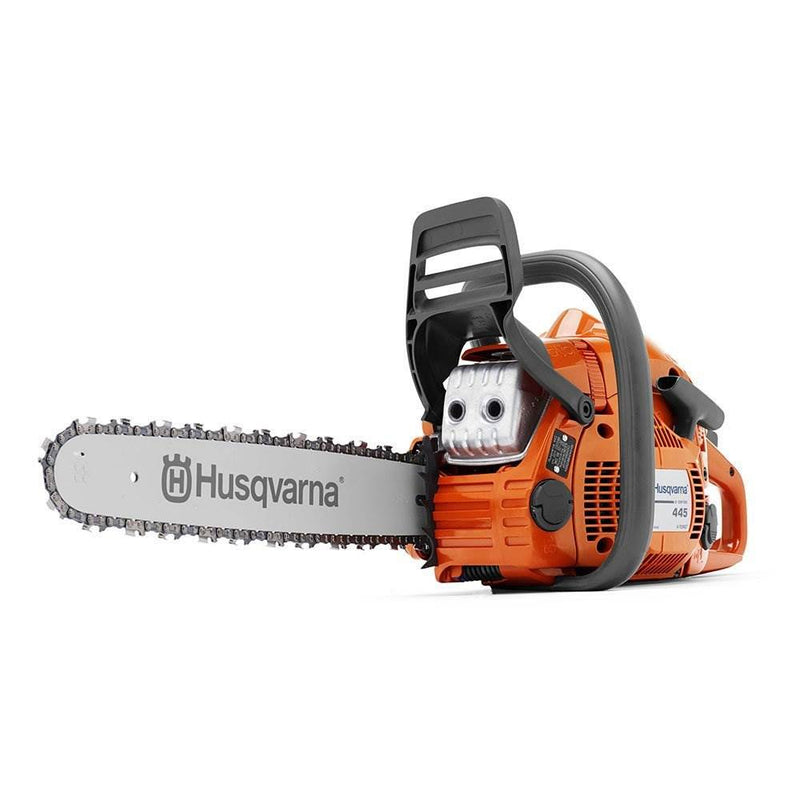 Husqvarna 445E 16-Inch Gas Powered Chainsaw and 440 Toy Kids Chainsaw, Orange - VMInnovations