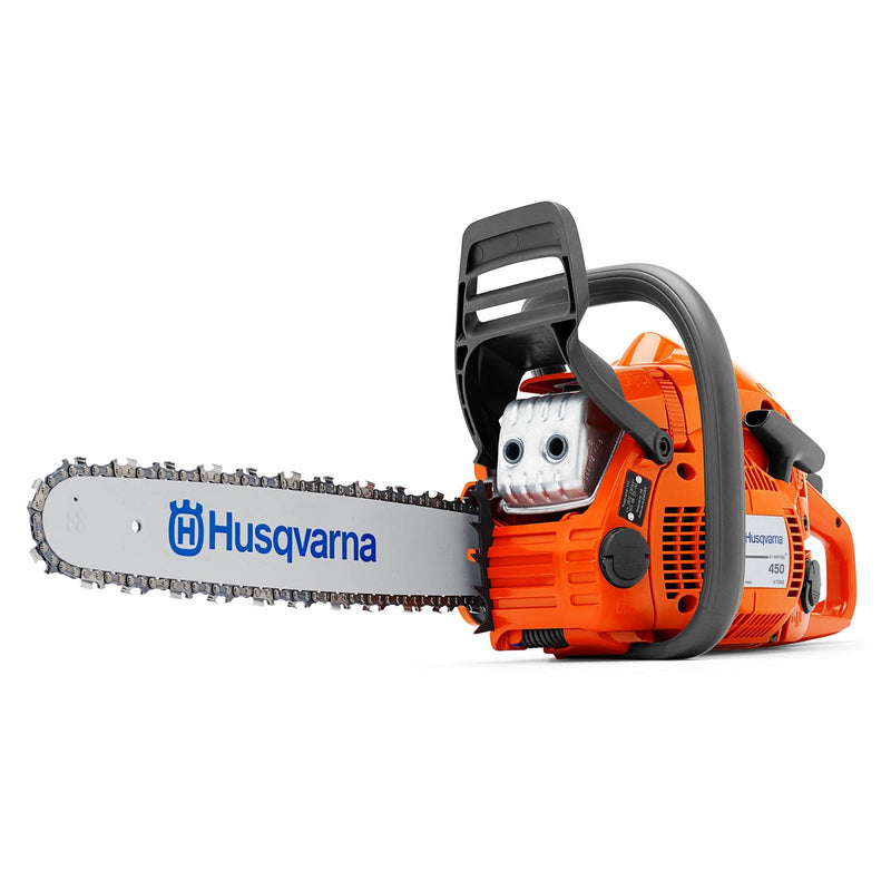 Husqvarna 450E 18-Inch Gas Powered Chainsaw and 440 Toy Kids Chainsaw, Orange - VMInnovations